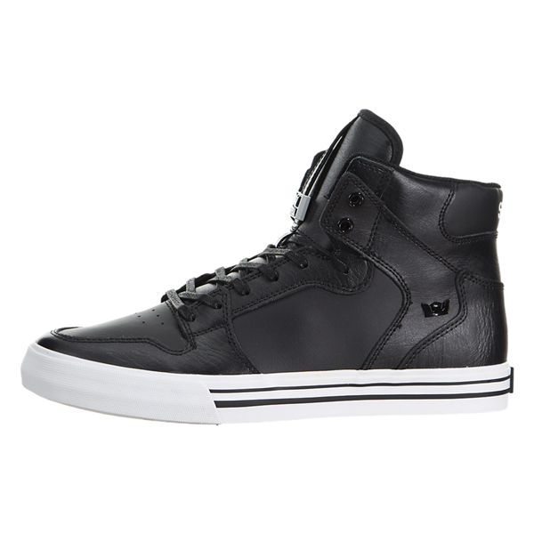 Supra Vaider High Top Shoes Mens - Black | UK 57N7L01